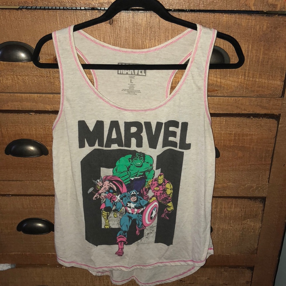 Marvel high lo racerback tank